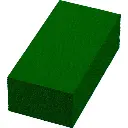 Serviettes dark green 40x40cm 3 plis pliage 1/8 1250PCS
