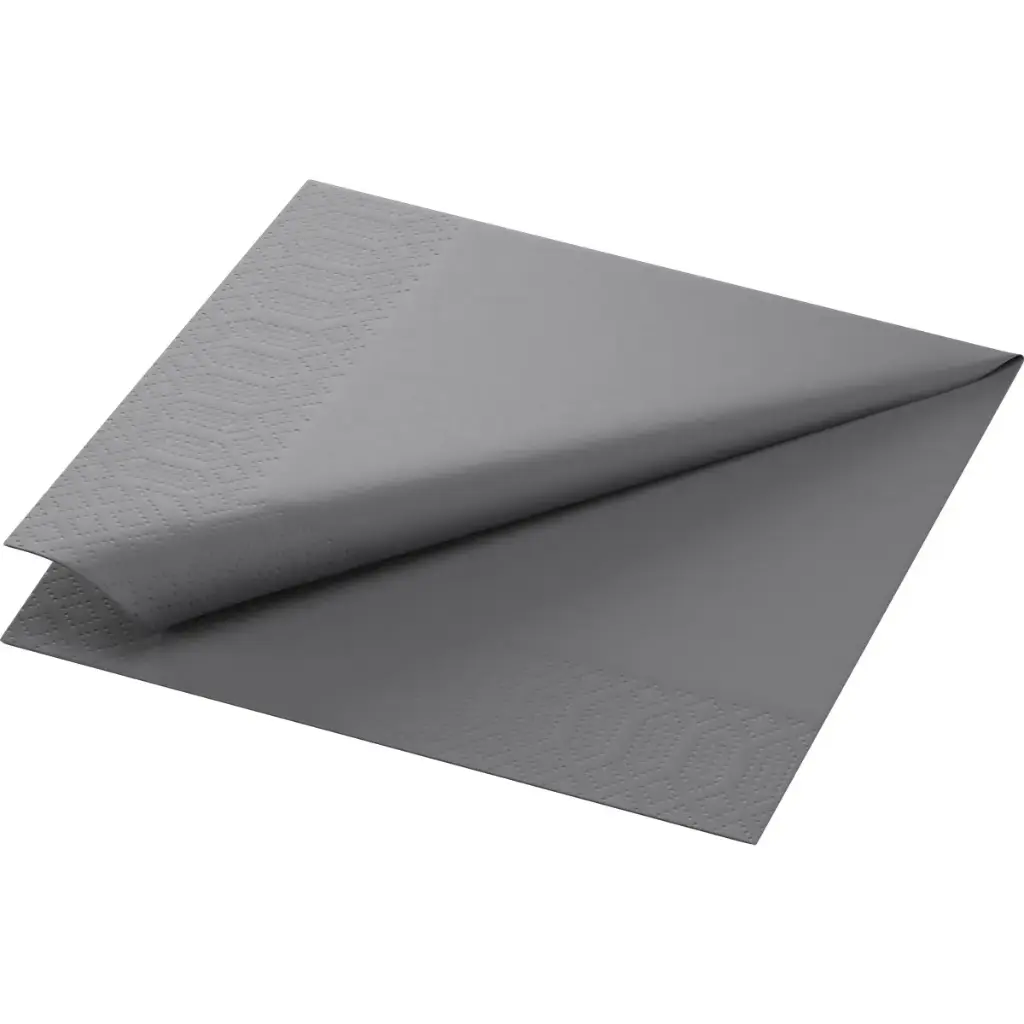 Servietten Tissue 33x33 cm 2-lagig 2000Stk Graumeliert