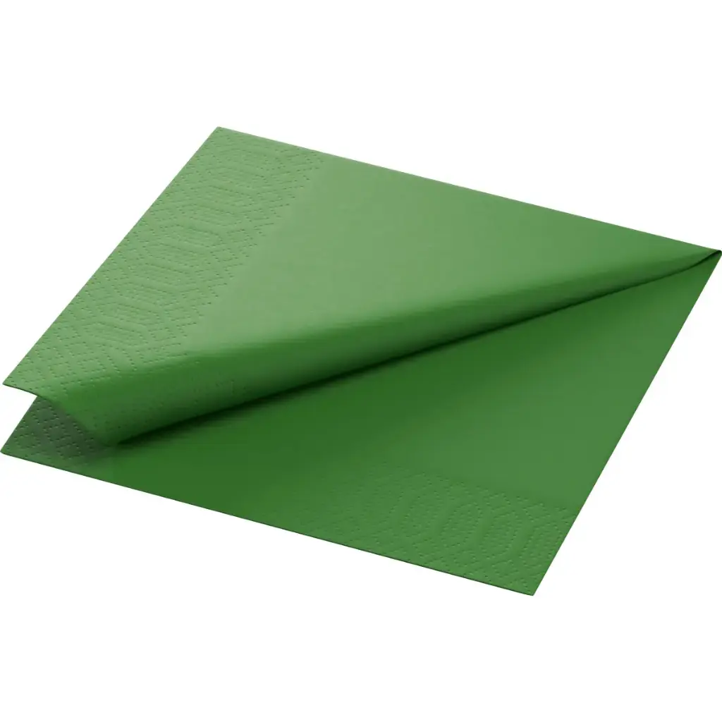 Papieren servetten 33x33 cm 2-laags 2000 stuks Leaf Green