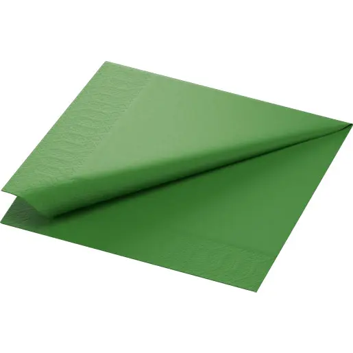 Servetten Tissue 40x40 cm 3-Laags 1000 st Leaf Green