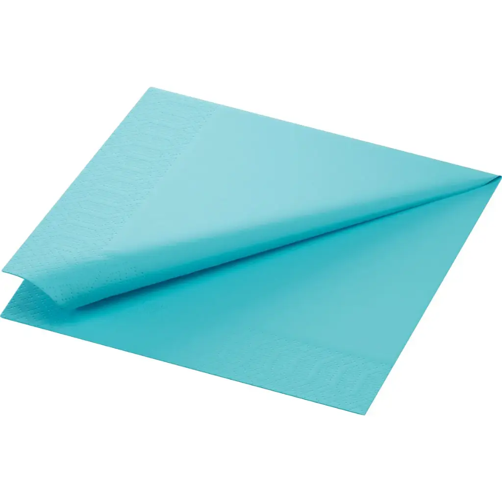 Napkins Quilted 40x40 cm 3-Ply 1000PCS Mint Blue
