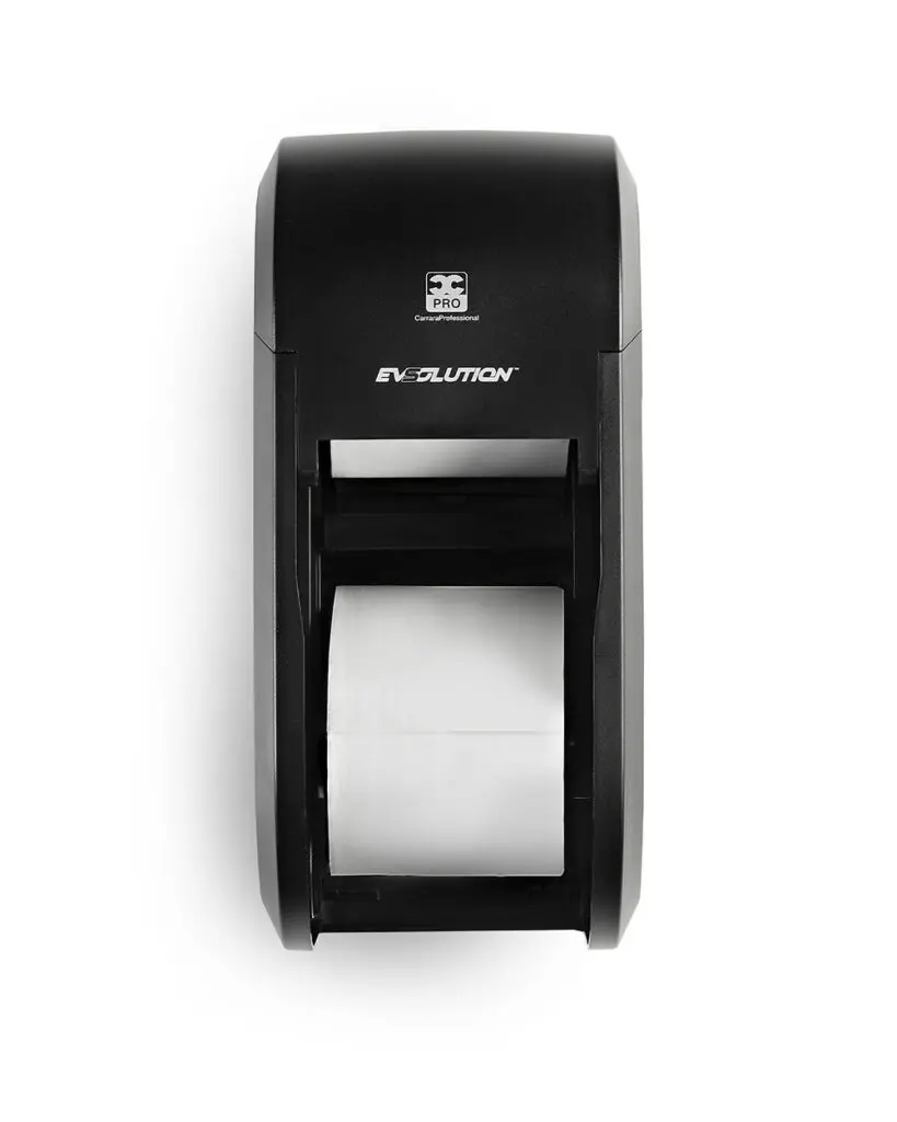 Vertical Toilet Paper Dispenser BulkySoft Evsolution 2 Rolls Coreless 01378