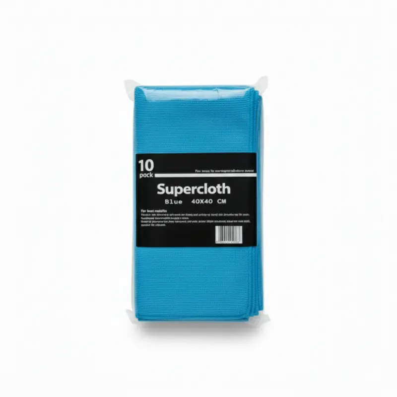 Lavette microfibre Bleu 40x40cm 10PCS