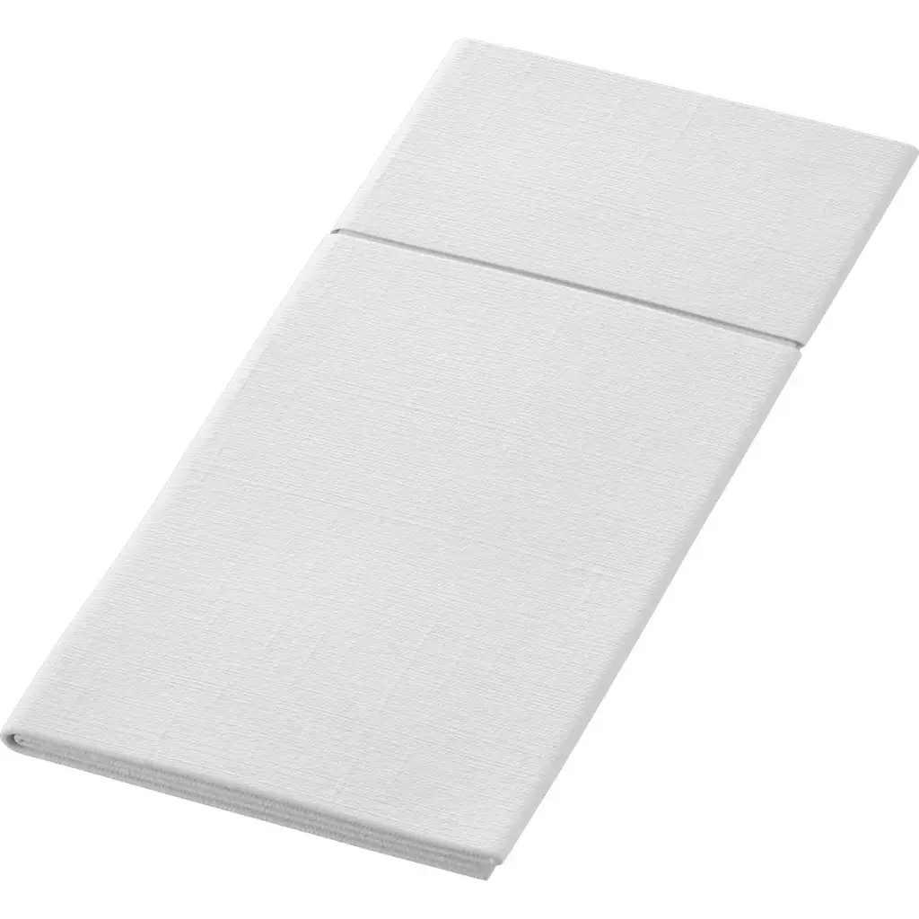 Pochettes à couverts Bio Duniletto® Slim 40x33 cm Blanches