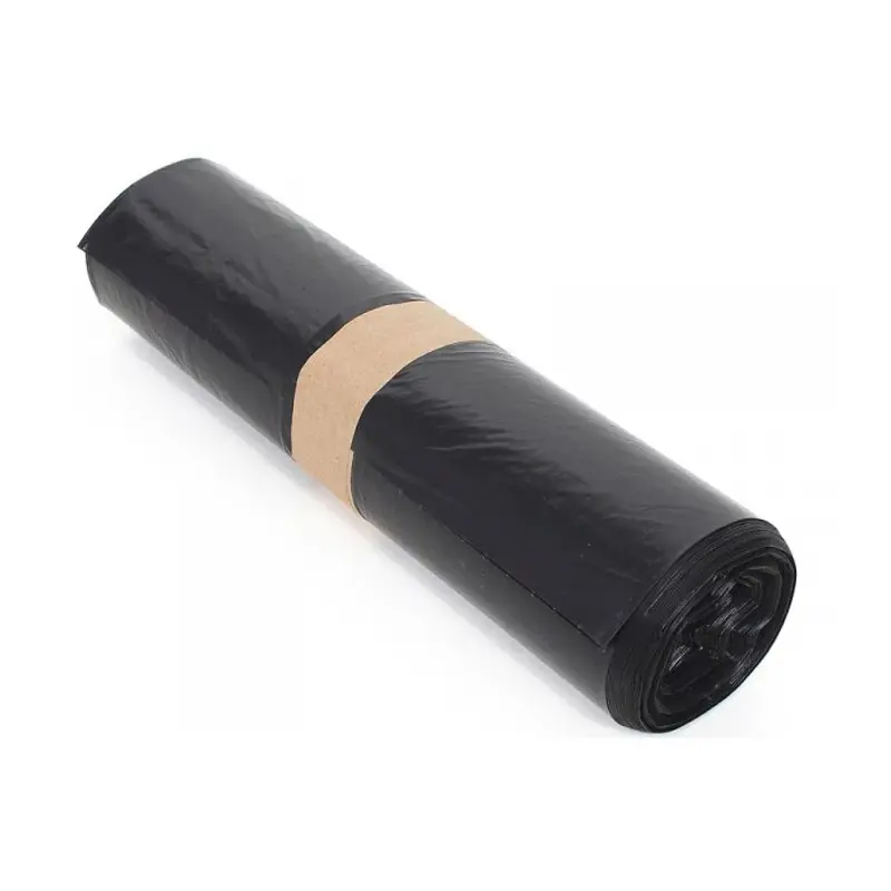 Sacs poubelle noirs 120L PEBD 55 Microns 100pcs