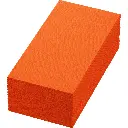 Serviettes Ouate 40x40 cm 3 Plis Pliage 1/8 1250PCS Sun Orange  