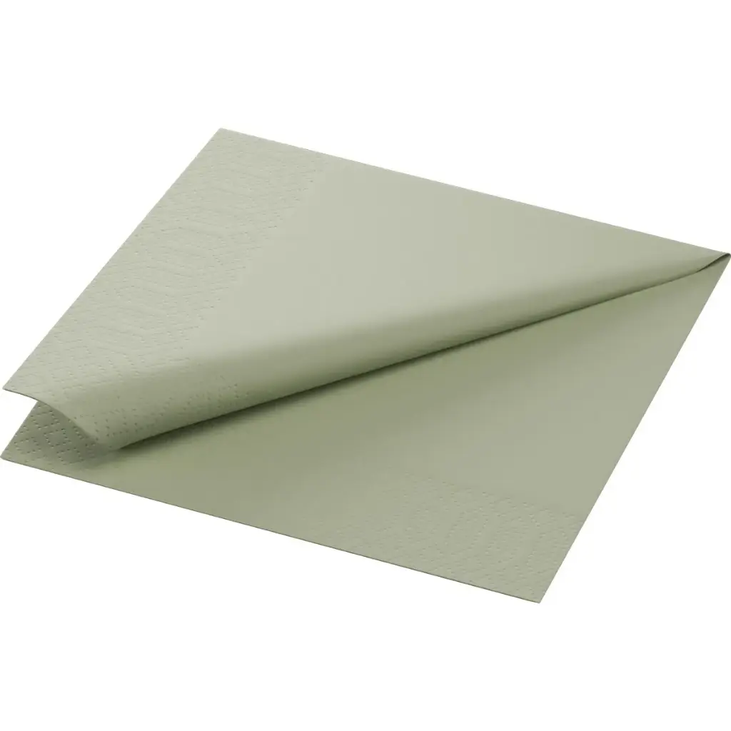 Serviettes Ouate 33x33 cm 2 Plis 2000PCS Vert Pistache