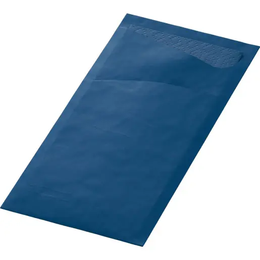 Pochettes à couverts Duni Sacchetto® 8,5x19 cm 500PCS Bleu Foncé 