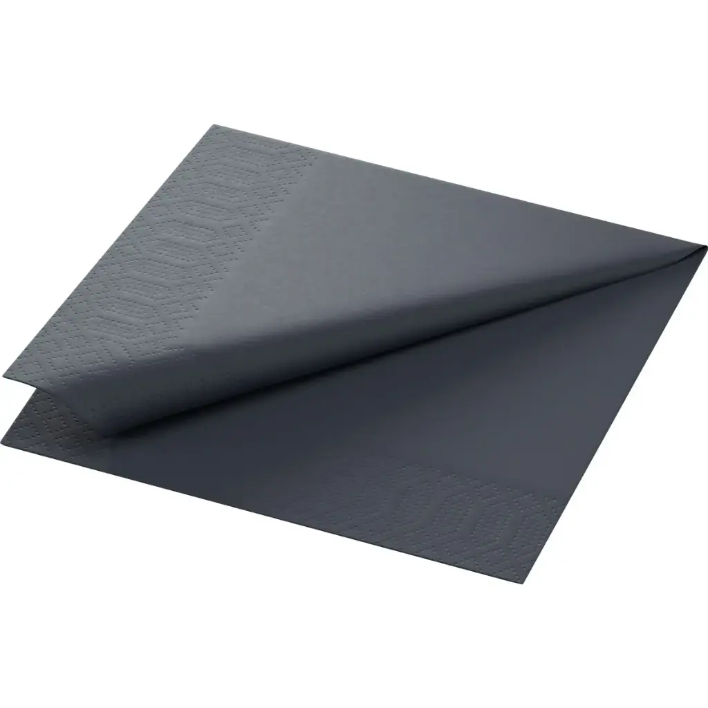 Serviettes Ouate 33x33 cm 3 Plis 1000PCS Noires