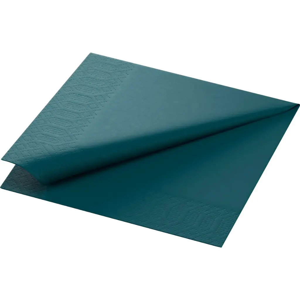 Serviettes Ouate 33x33 cm 3 Plis 1000PCS Ocean Teal