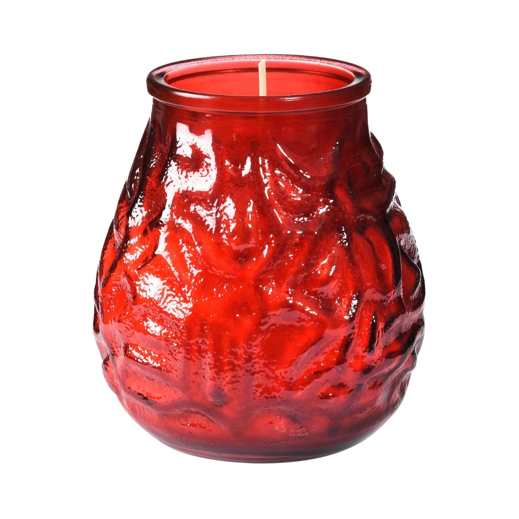 Red Venetian candles Bolsius Low Boy 12PCS