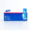 Gants nitrile jetables bleus L – sans poudre, sans latex – F&G – 10 x 100 pcs