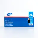 Einweg-Nitrilhandschuhe schwarz XL – puderfrei, latexfrei – F&G – 10 x 100 Stk