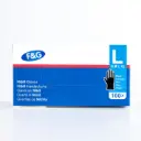 Einweg-Nitrilhandschuhe schwarz L – puderfrei, latexfrei – F&G – 10 x 100 Stk