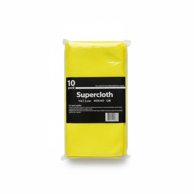 Lavette microfibre Jaune 40x40cm 10PCS