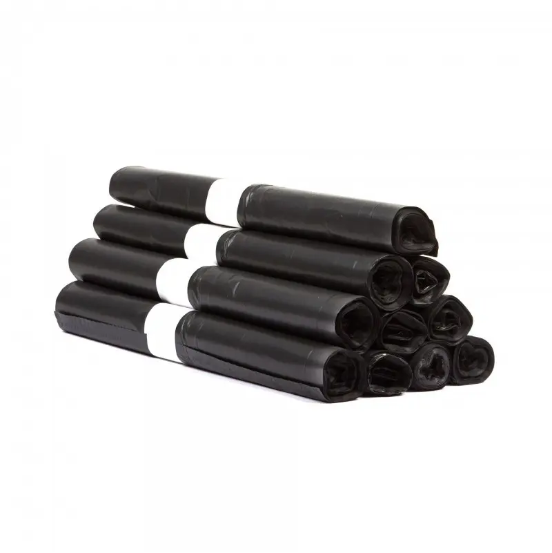 Sacs poubelles noirs 60L 60x90cm - PEBD 55 Microns - 300PCS
