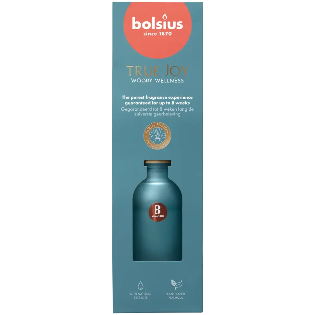 Diffuseur de parfum Bolsius 80 ml à bouquet parfumé Woody Wellness