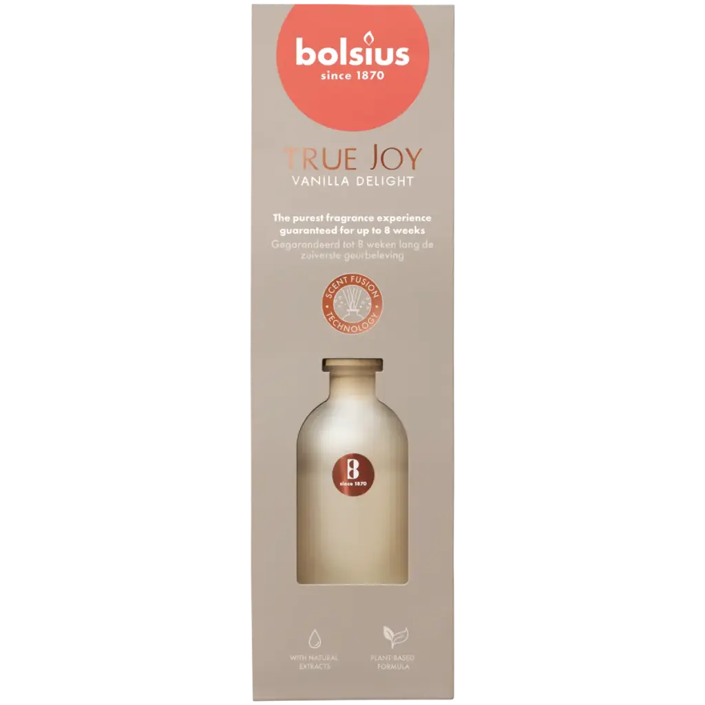 Diffuseur de parfum Bolsius 80 ml à bouquet parfumé Vanilla Delight