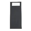 Pochettes noires à couverts 600pcs