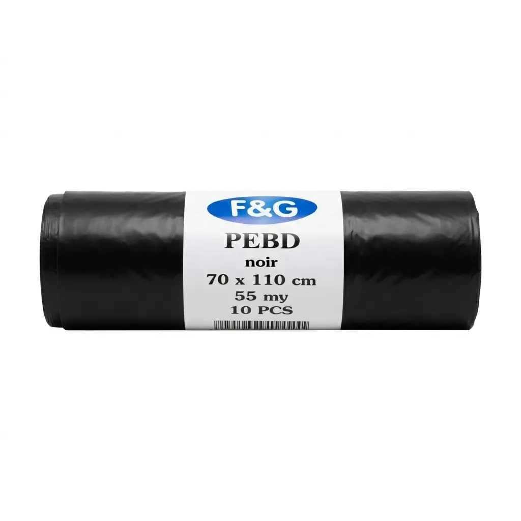 Sacs poubelle noirs 100L 70x110cm PEBD - 55 Microns - 100PCS