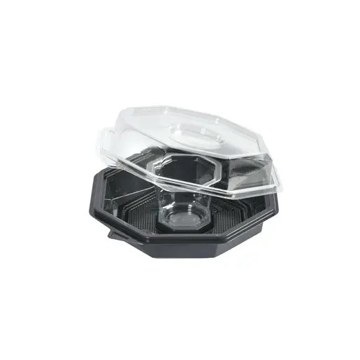 Octaview mit Saucenbehälter 410 ml Grau 1-Comp 420pcs