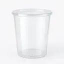 Pots à soupe ronds transparents PP - 1000cc - 10x25pcs