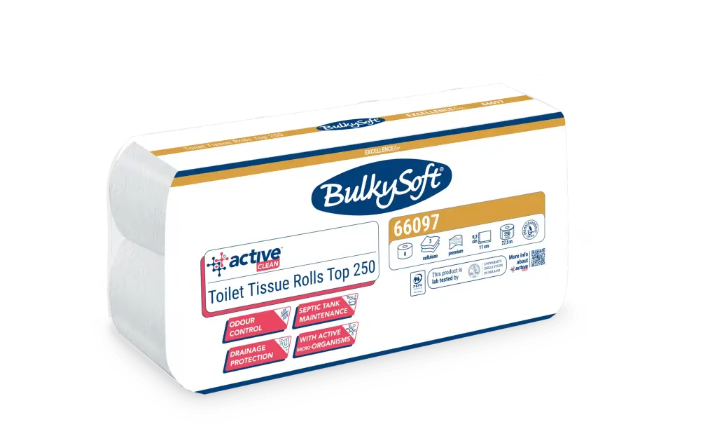 Toilet paper / WC BulkySoft Active Clean 3-Ply 250 Sheets - 72 Rolls
