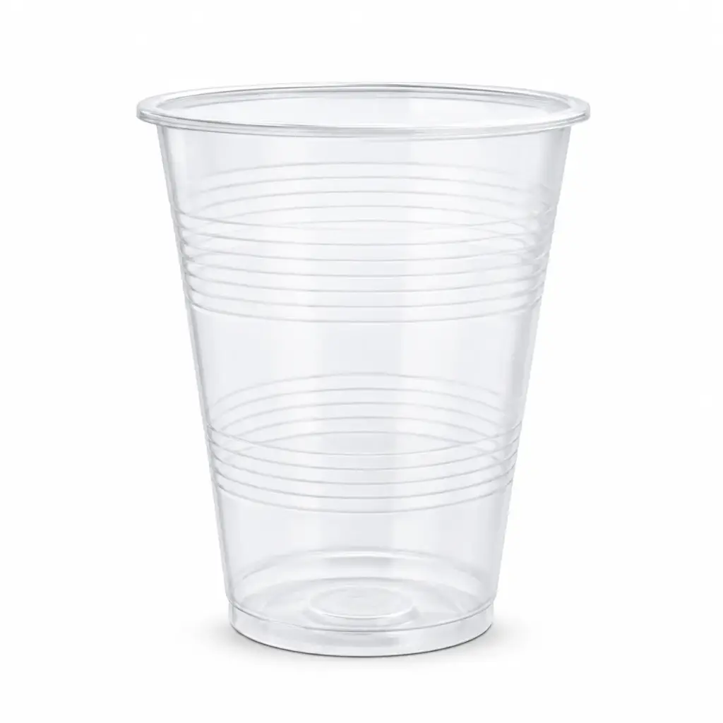 Transparenter PP-Kunststoffbecher Limonade 250cc — Karton 2000 Stück