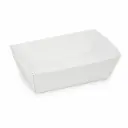 Pommes-frites-Schalen Karton weiß C75 – 100×70×38 mm – 250 Stück