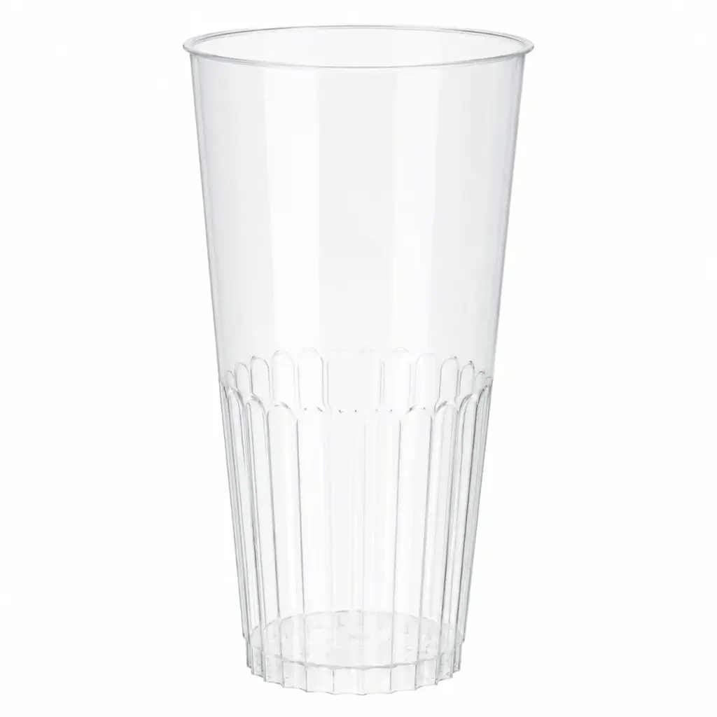 Reusable clear beer cup 33 cl – 500 pieces