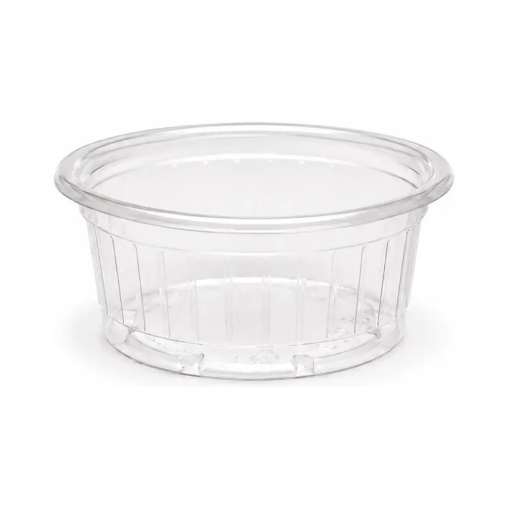 Ribbed clear sauce cup 3 cl Ø67 mm – 1000 pieces