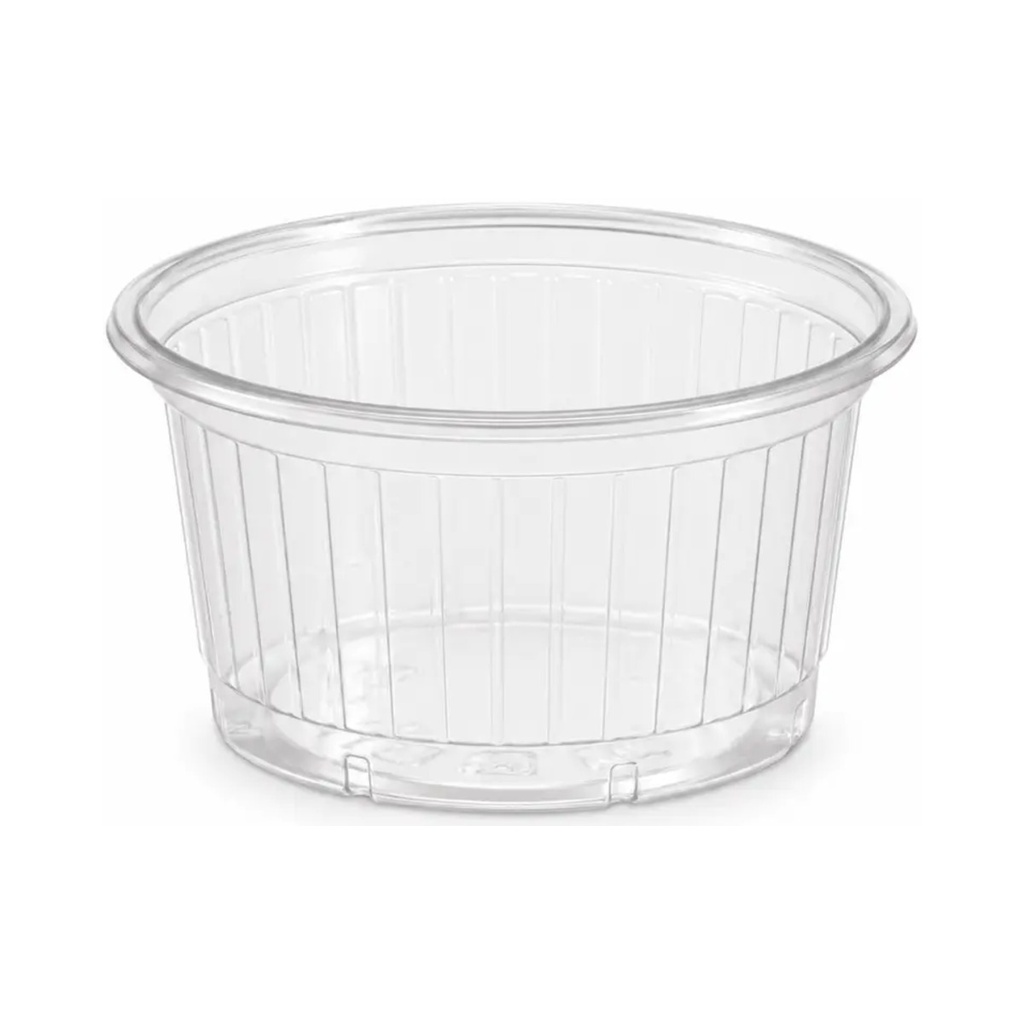 Ribbed clear sauce cup 5 cl Ø67 mm – 1000 pieces