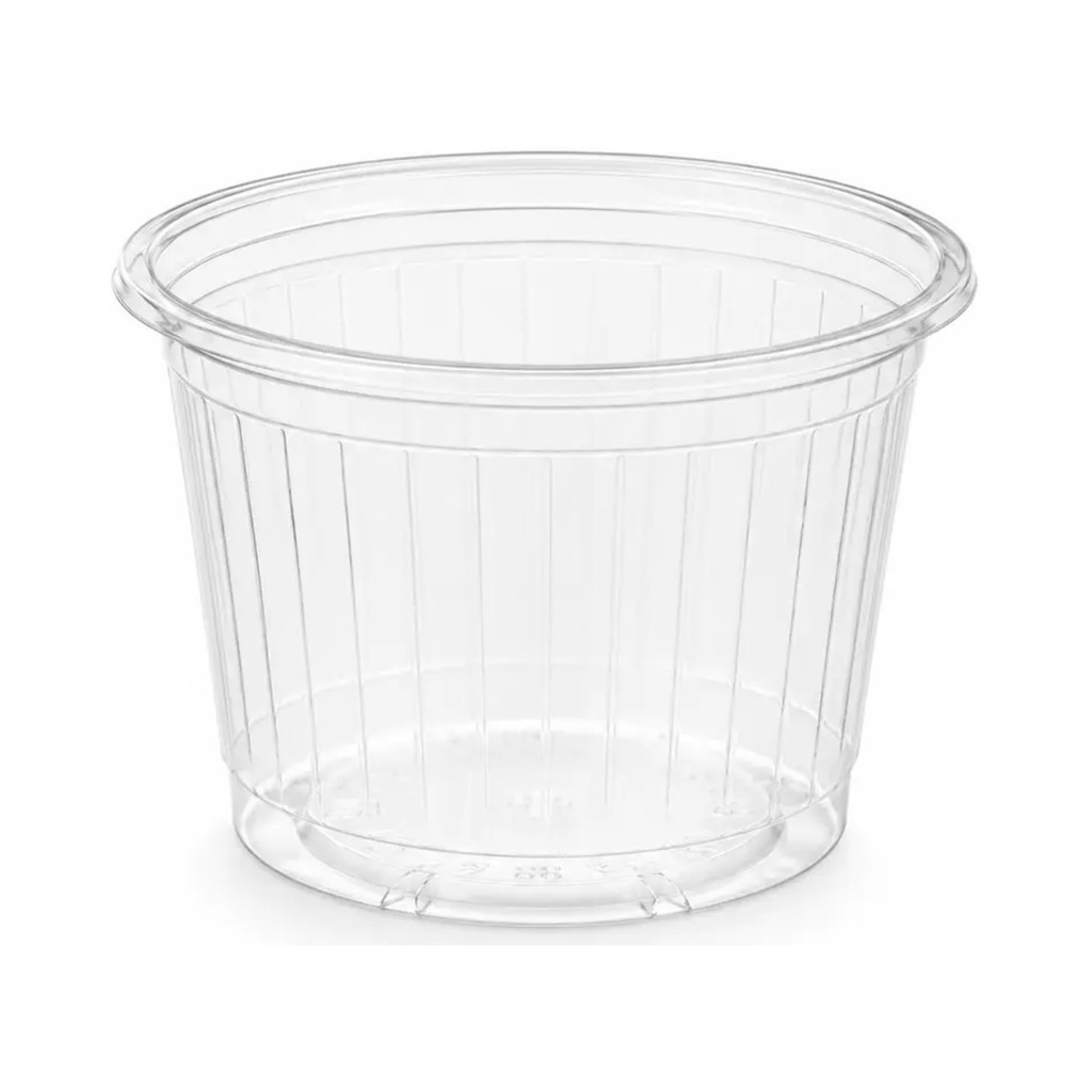 Ribbed clear sauce cup 8 cl Ø67 mm – 1000 pieces