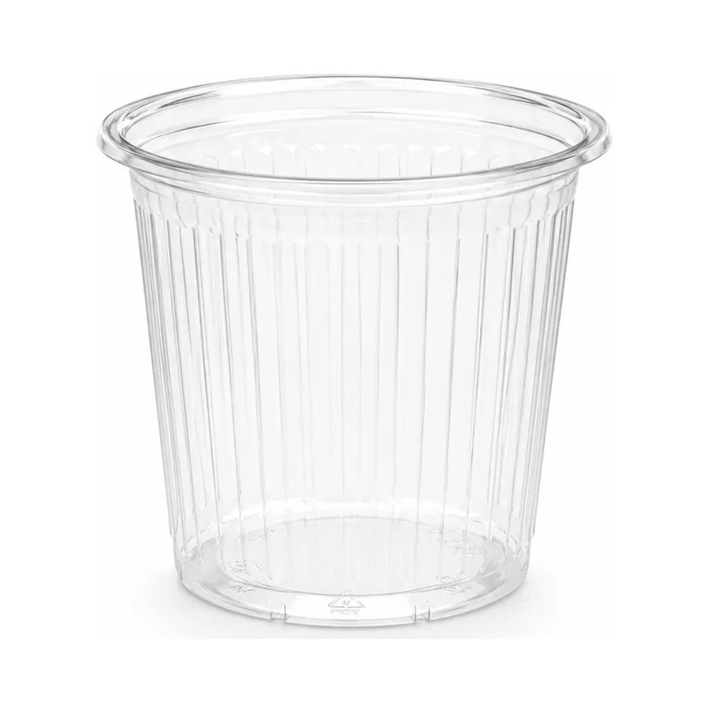 Pot à sauce strié transparent 10,5 cl Ø67 mm – 1000 pièces