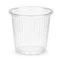 Ribbed clear sauce cup 10.5 cl Ø67 mm – 1000 pieces