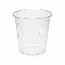 Ribbed clear sauce cup 12.5 cl Ø67 mm – 1000 pieces
