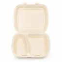 Meal box AP4 cream 2 compartments XPS – 250 pieces