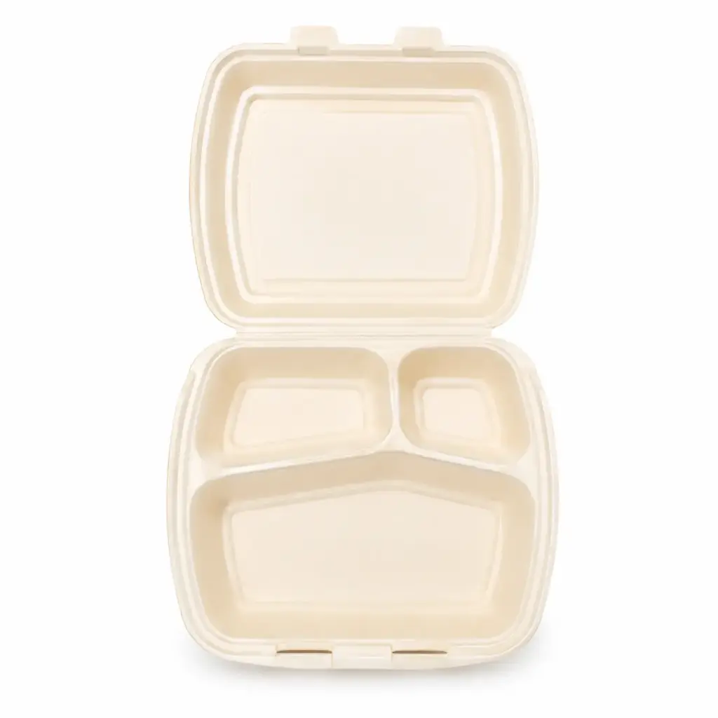 Menubox AP4 crème 3 vakken XPS – 250 stuks
