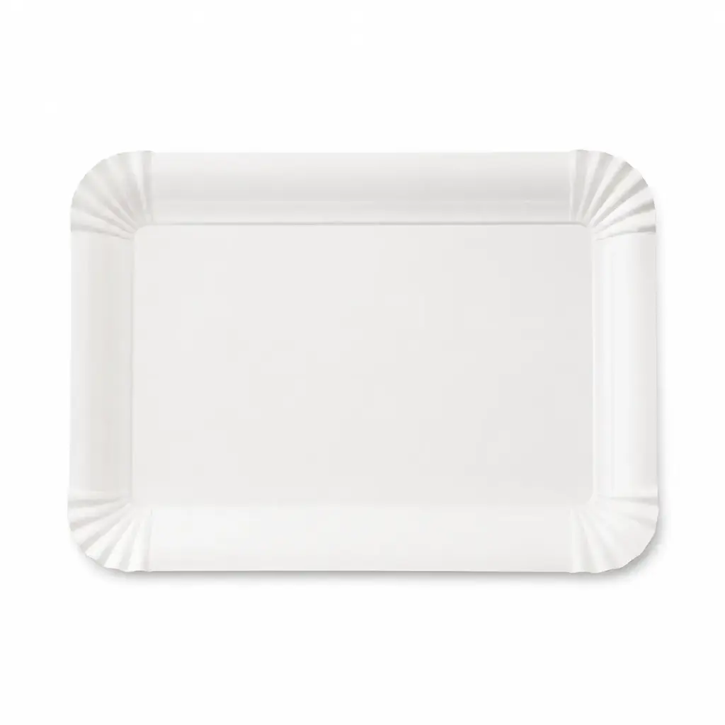 Witte kartonnen schotel 13 × 20 cm (nr. 112) – 1500 stuks