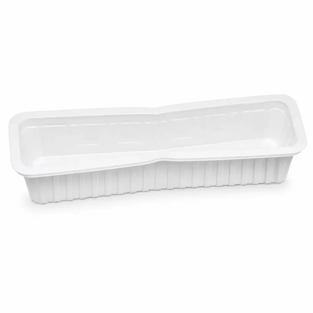 Ravier plastique blanc A16 S 215 × 57 × 31 mm – 1000 pièces