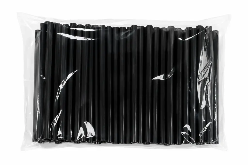 Reusable black straw Ø8 × 150 mm – 20 x 250 pieces (5000 pcs)