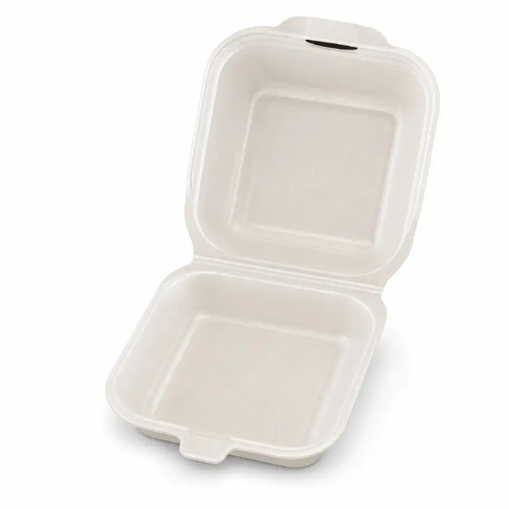 Hamburgerbox HB6 großes Modell Champagner – 500 Stück