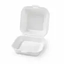 Hamburgerbox HB7 kleines Modell weißer Karton – 4 × 125 Stück