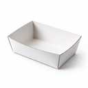 Ravier à frites carton blanc CA7 – 102 × 75 × 41 mm – 250 pièces