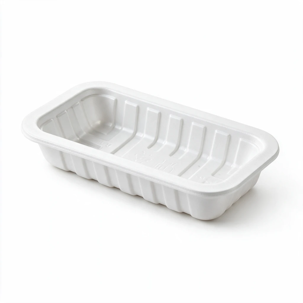 Ravier plastique blanc A1M 85 cc – 106 × 62 × 25 mm – 1000 pièces