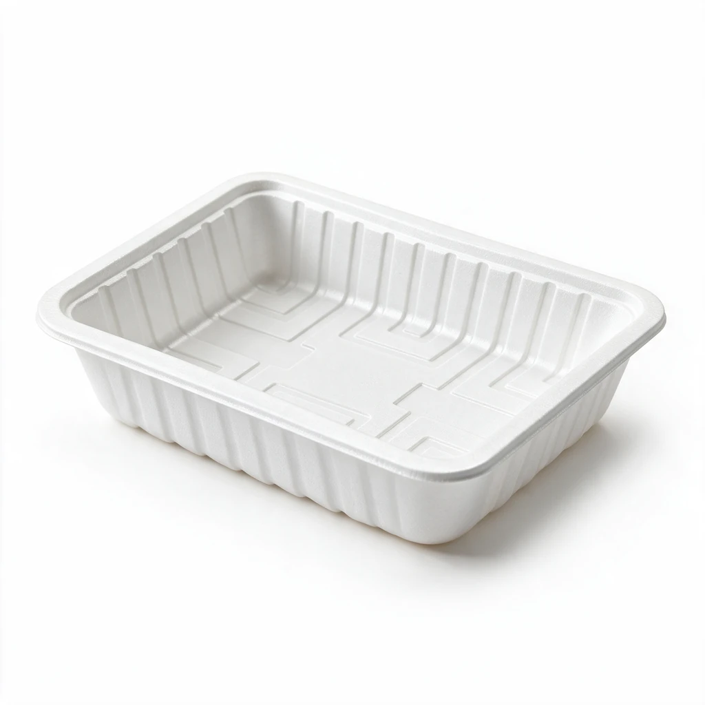 White tray A13 500 cc – 157 × 113 × 40 mm – 1000 pieces