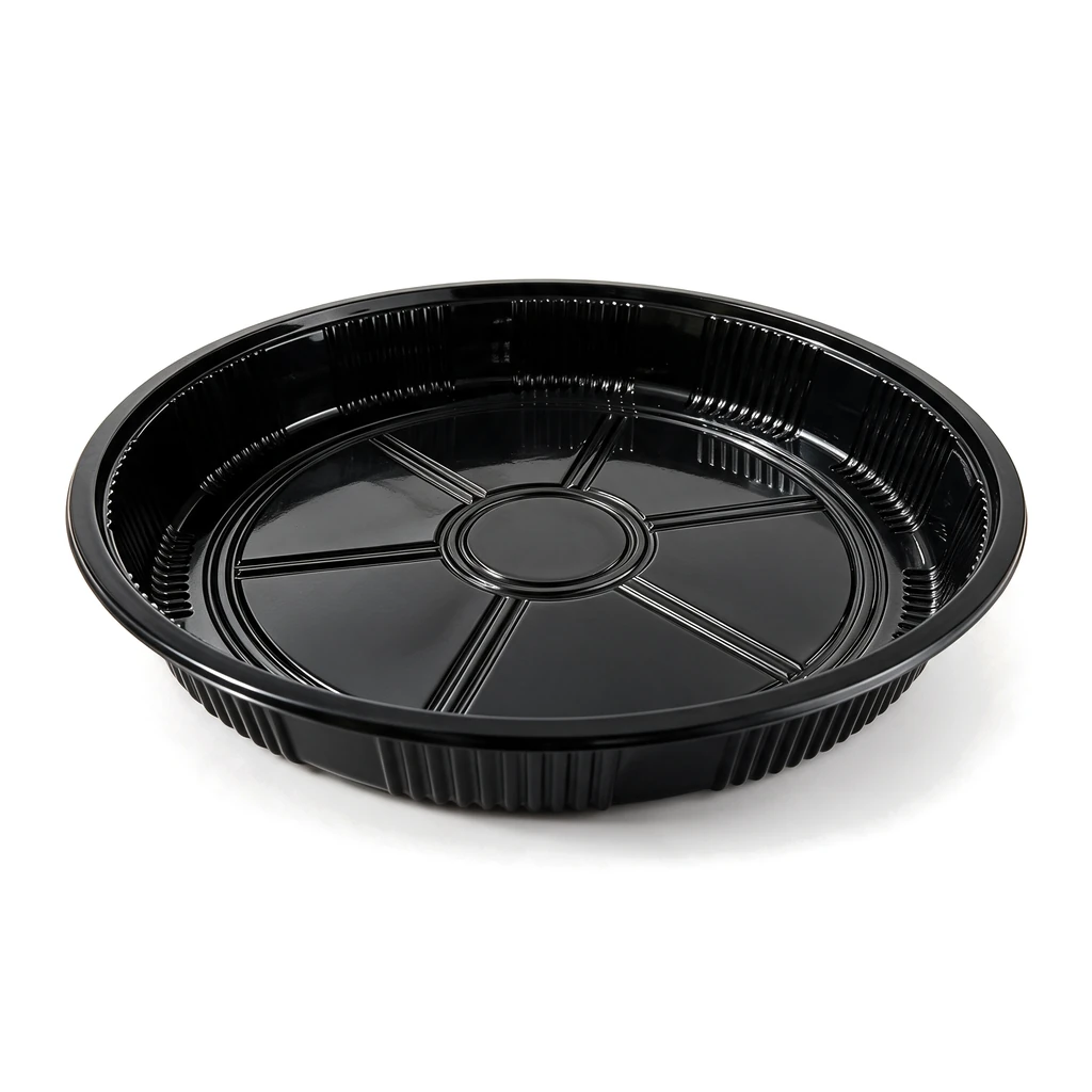 Ronde sushischaal met deksel-64 – Ø 350 × 60 mm – 120 sets
