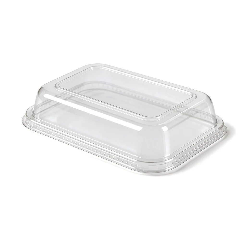 RPET-deksel voor aluminium schaal 780 ml – 12 × 50 stuks