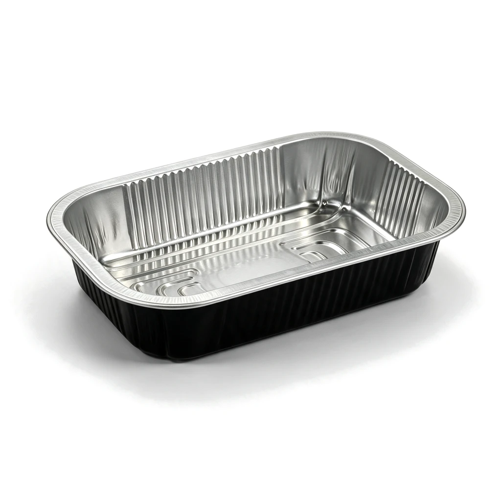 Plat aluminium rigide noir 1000 ml – 15 × 50 pièces