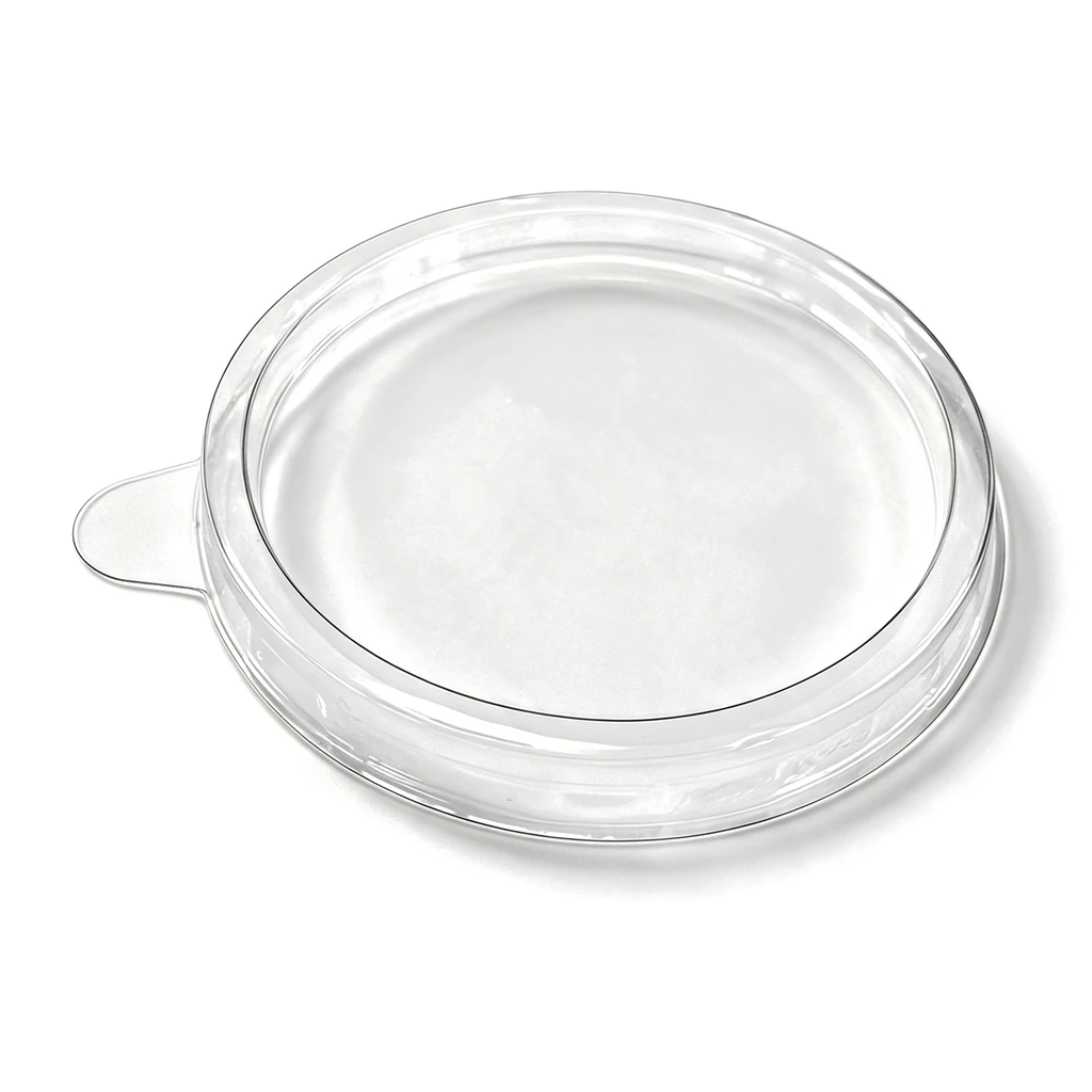Transparent PET lid Ø 67 mm for kraft sauce cup – 2,000 pieces